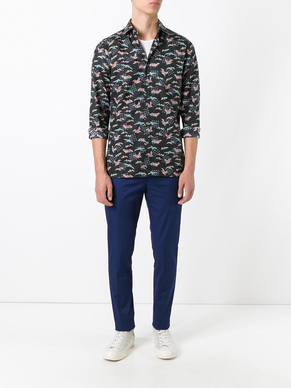 Evolutive Cranes print shirt