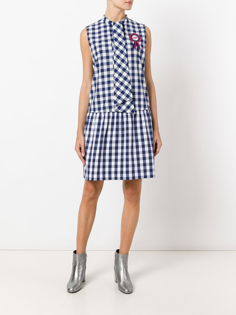 checked dress