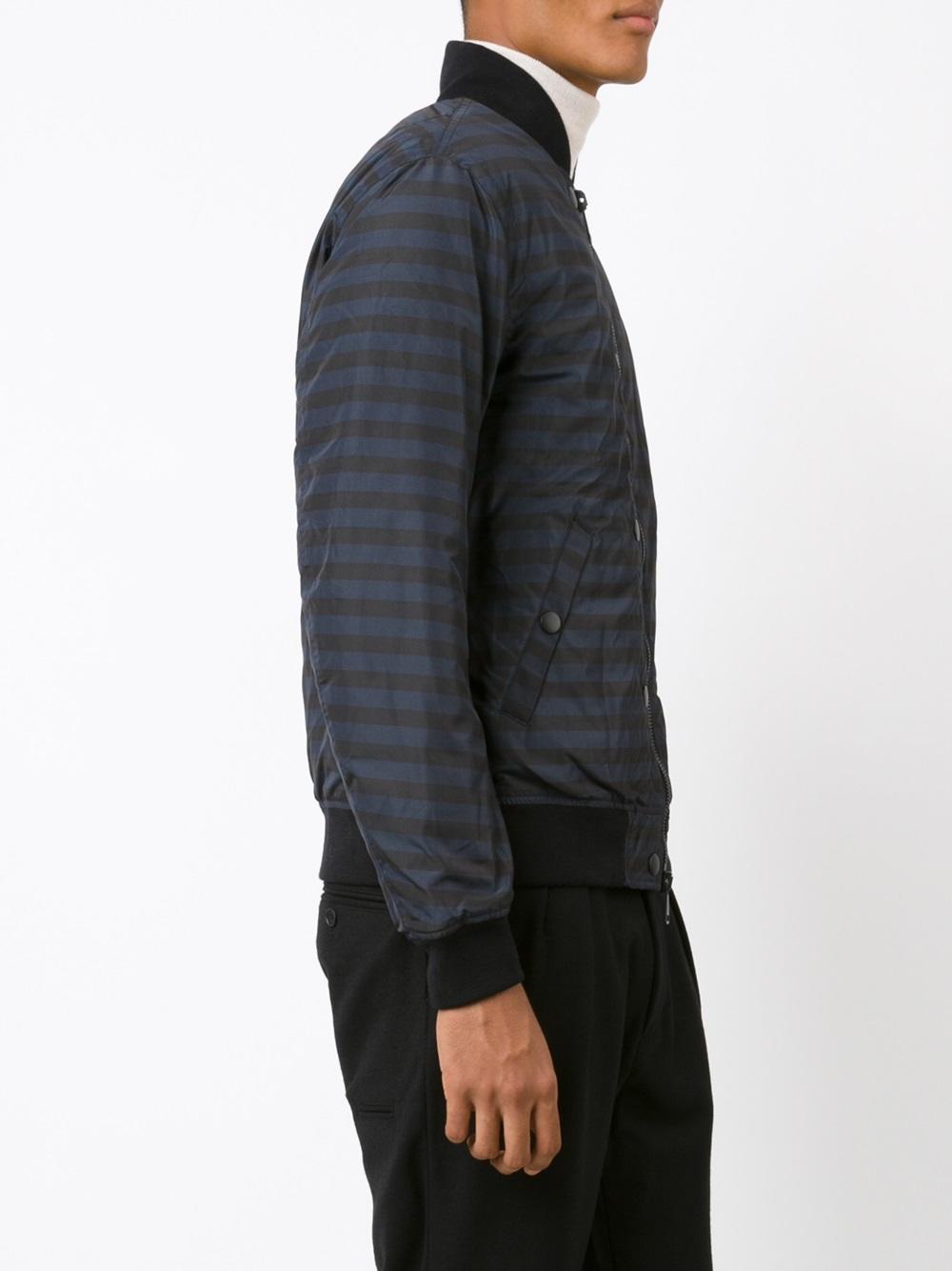 striped bomber jacket