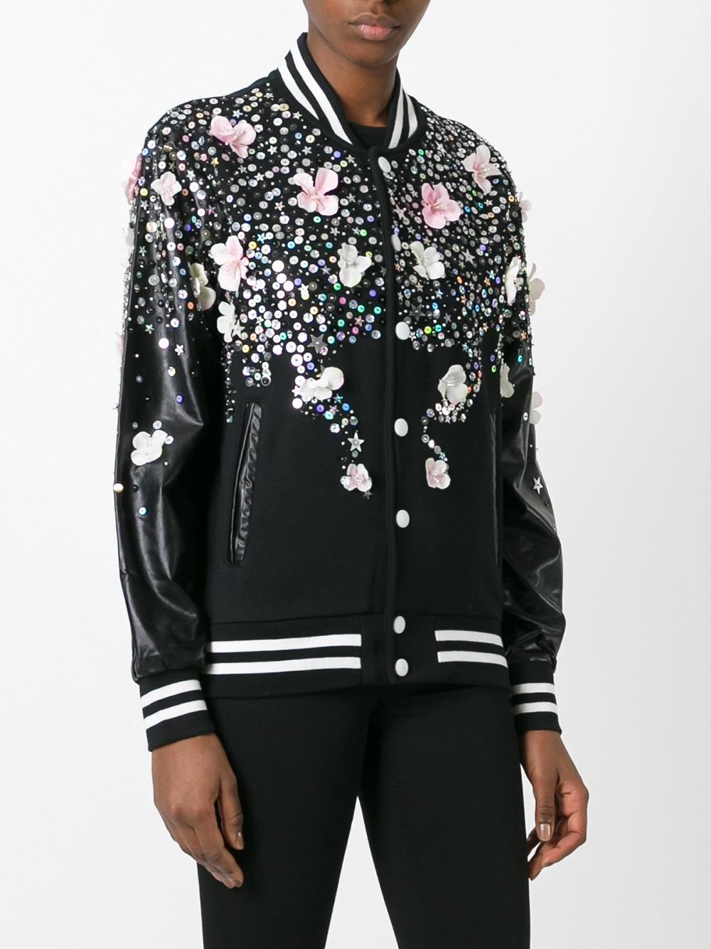 floral print bomber jacket 