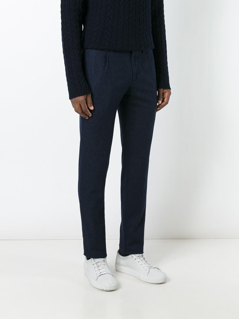 slim-fit trousers