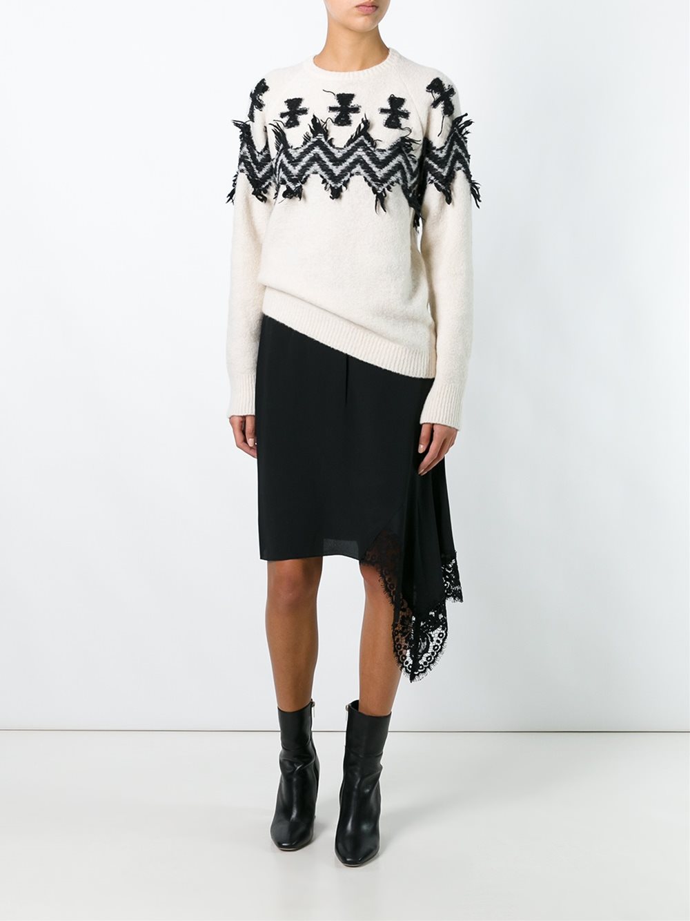 chevron print jumper