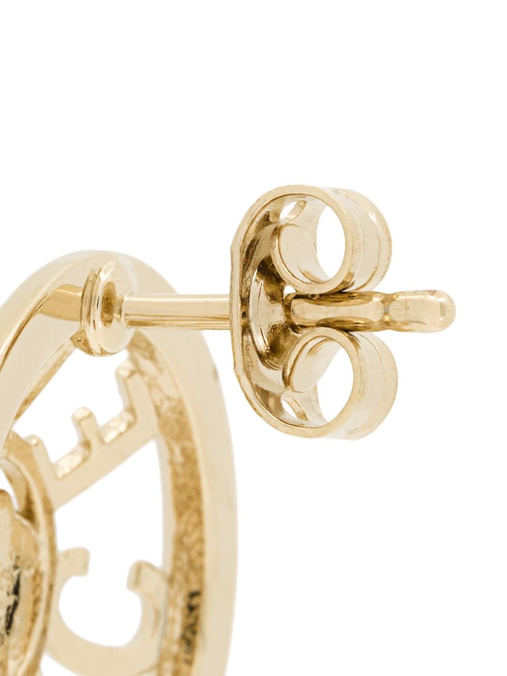Medusa logo stud earrings