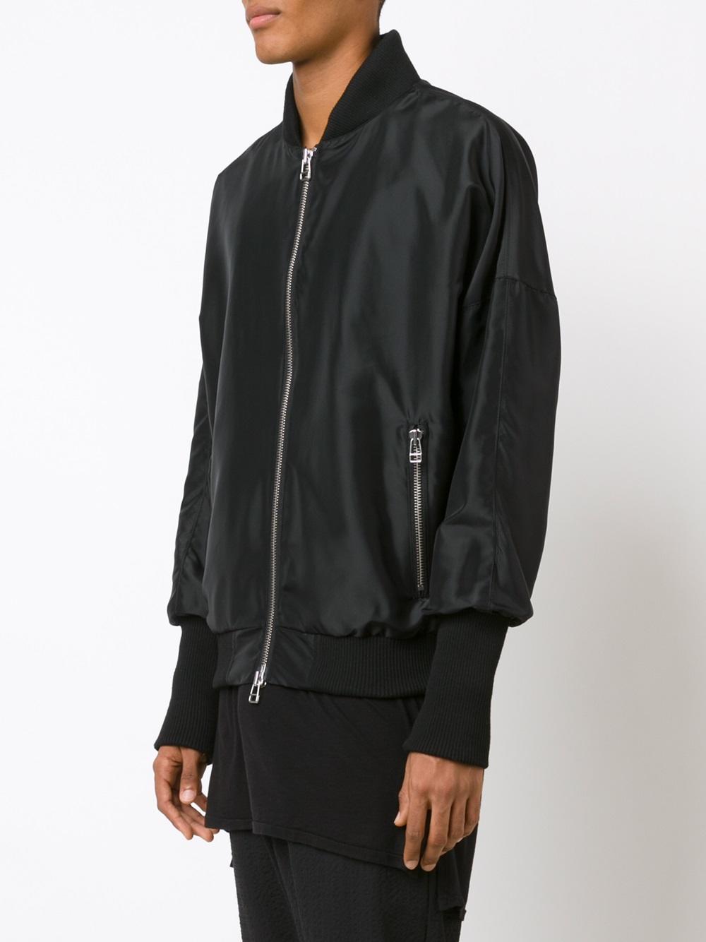 elasticated cuffs bomber jacket