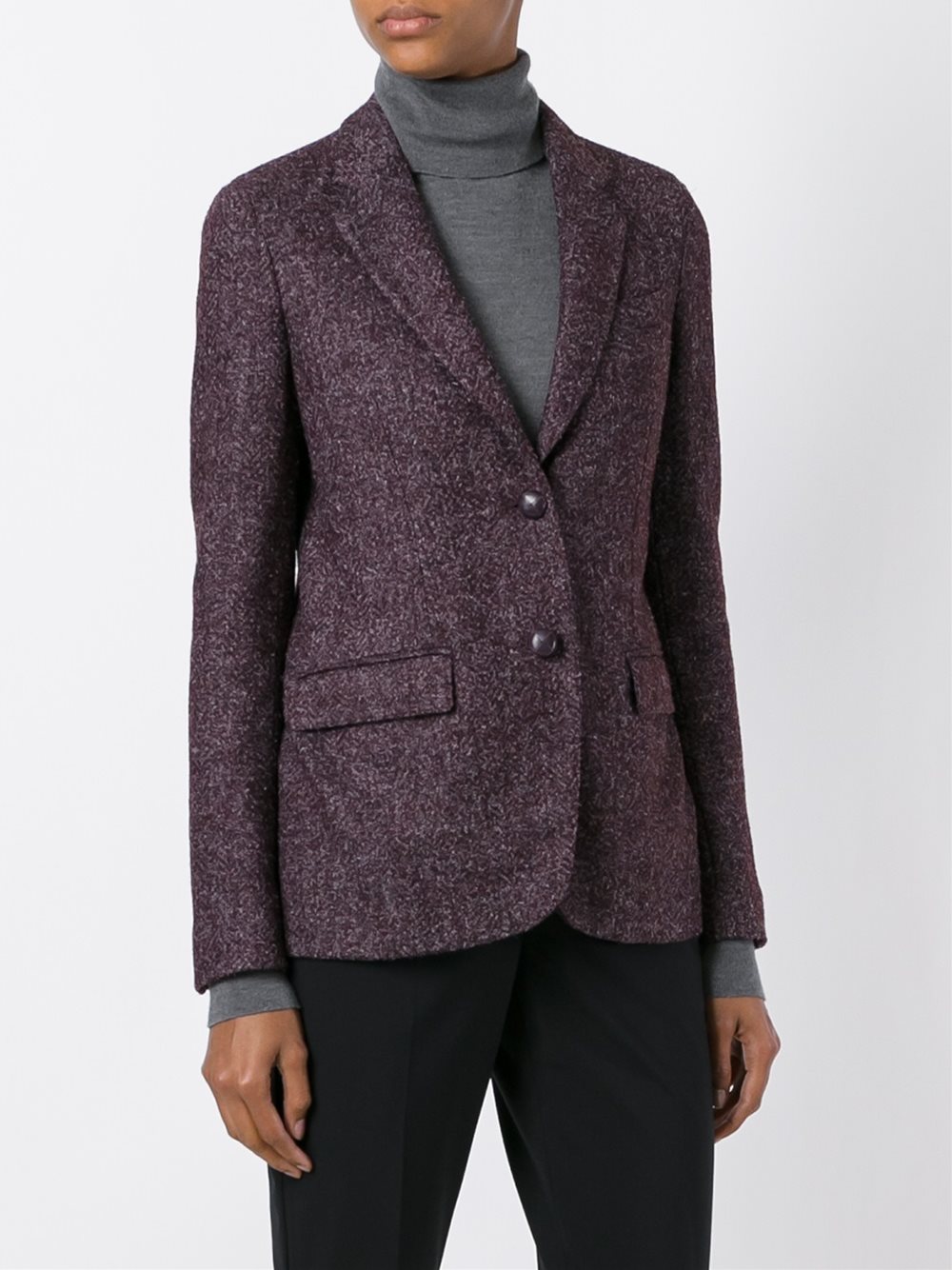 flocked effect blazer