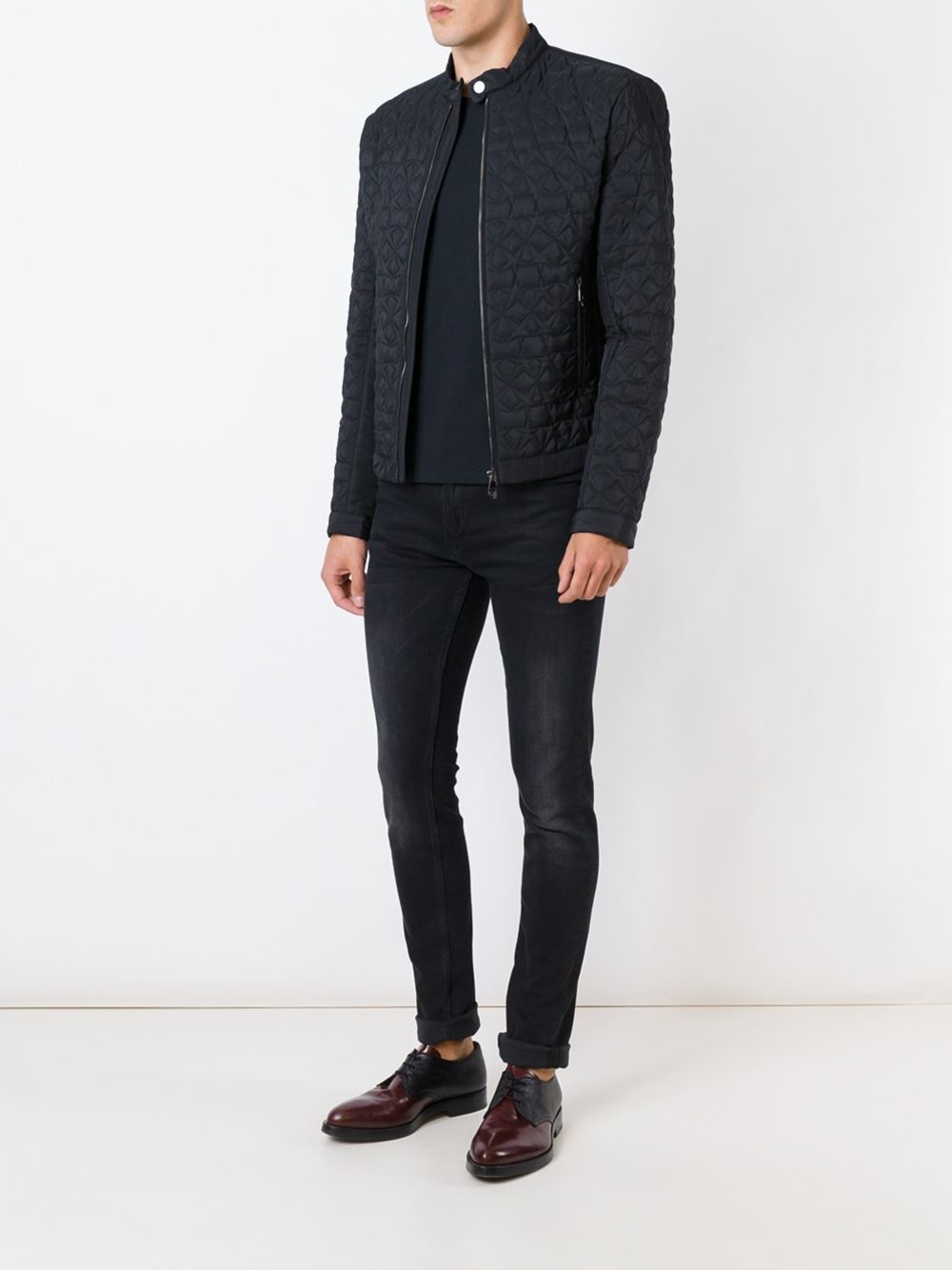 star embossed jacket