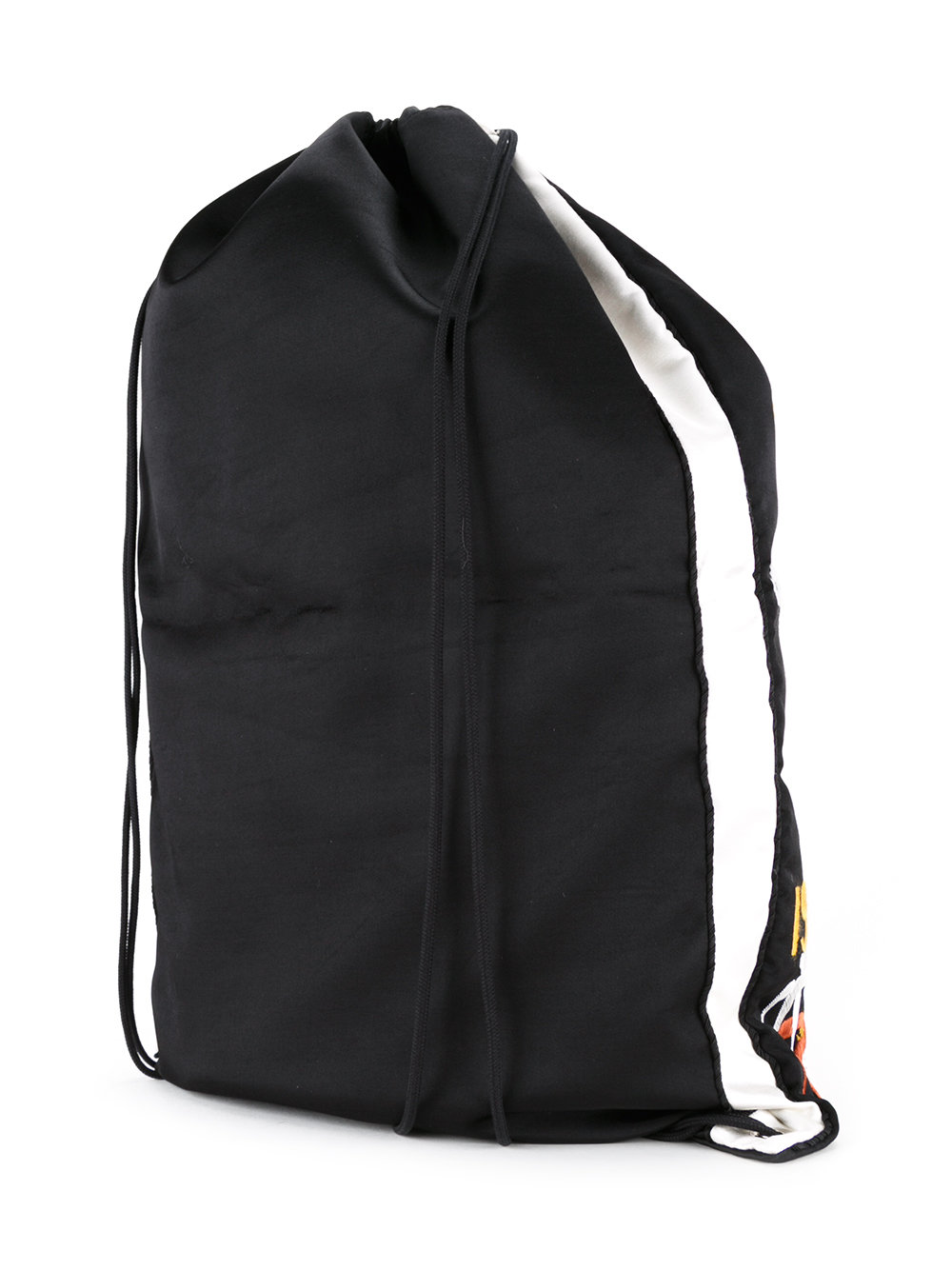 tiger embroidered drawstring backpack