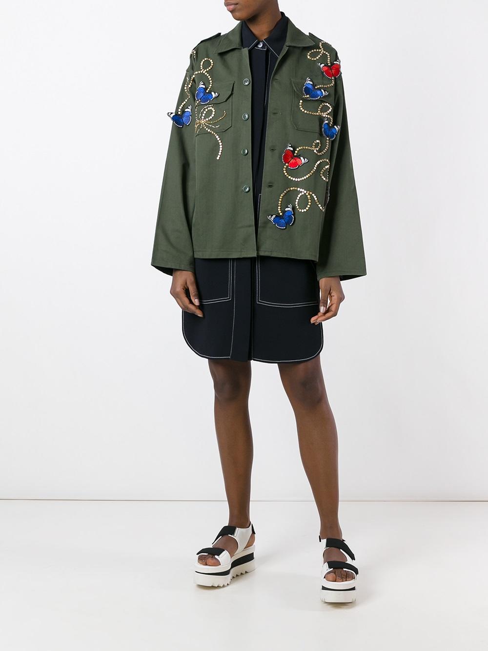 butterfly embroidered jacket