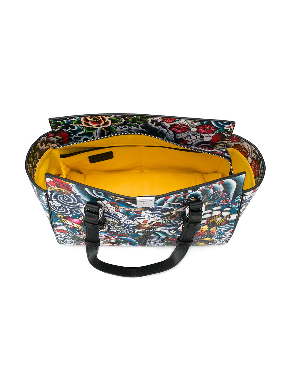 tattoo sea print changing bag