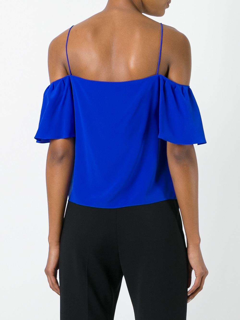 cut-off shoulders blouse