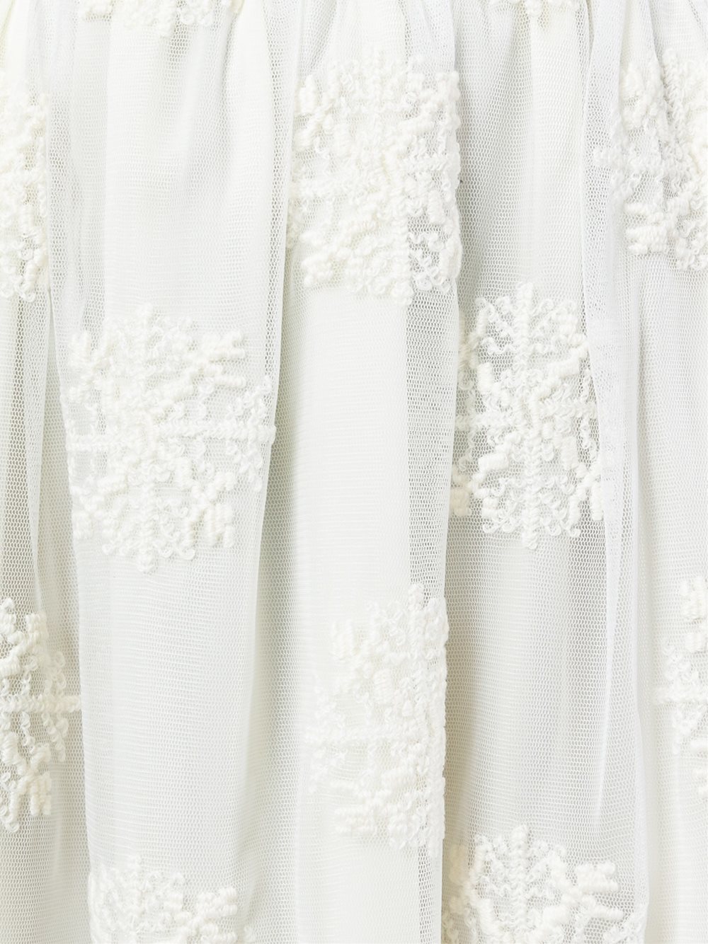 embroidered tulle skirt