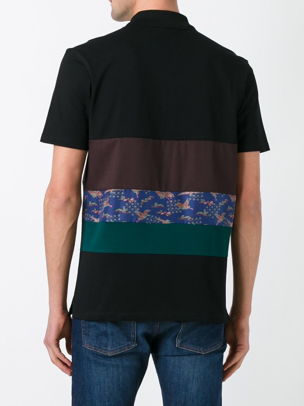 animal stripe polo shirt