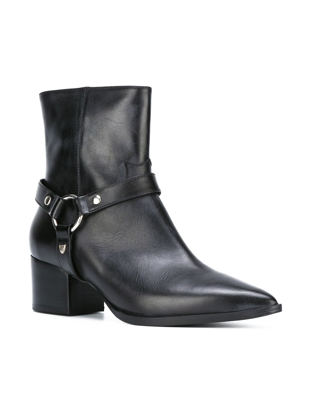 buckle-strap ankle boots 