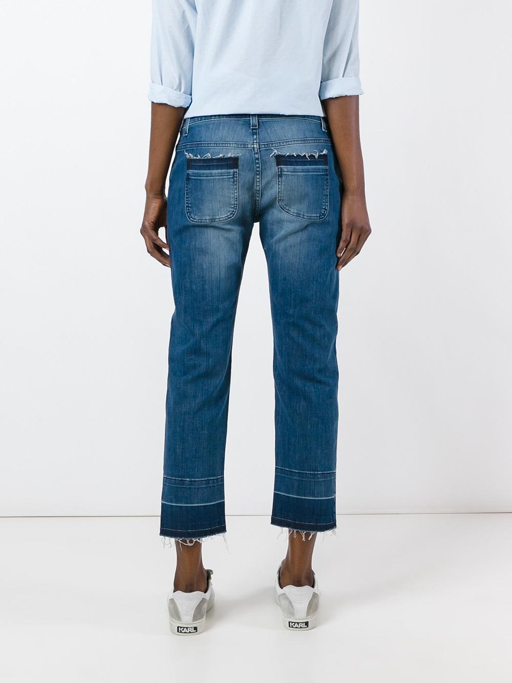 released-hem straight-leg jeans