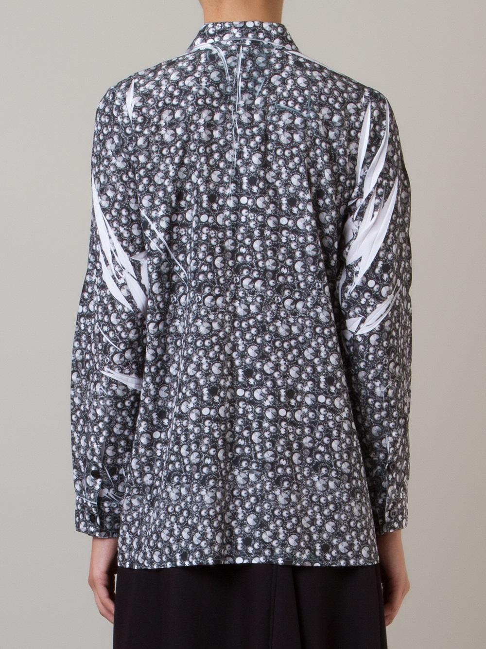 abstract print shirt