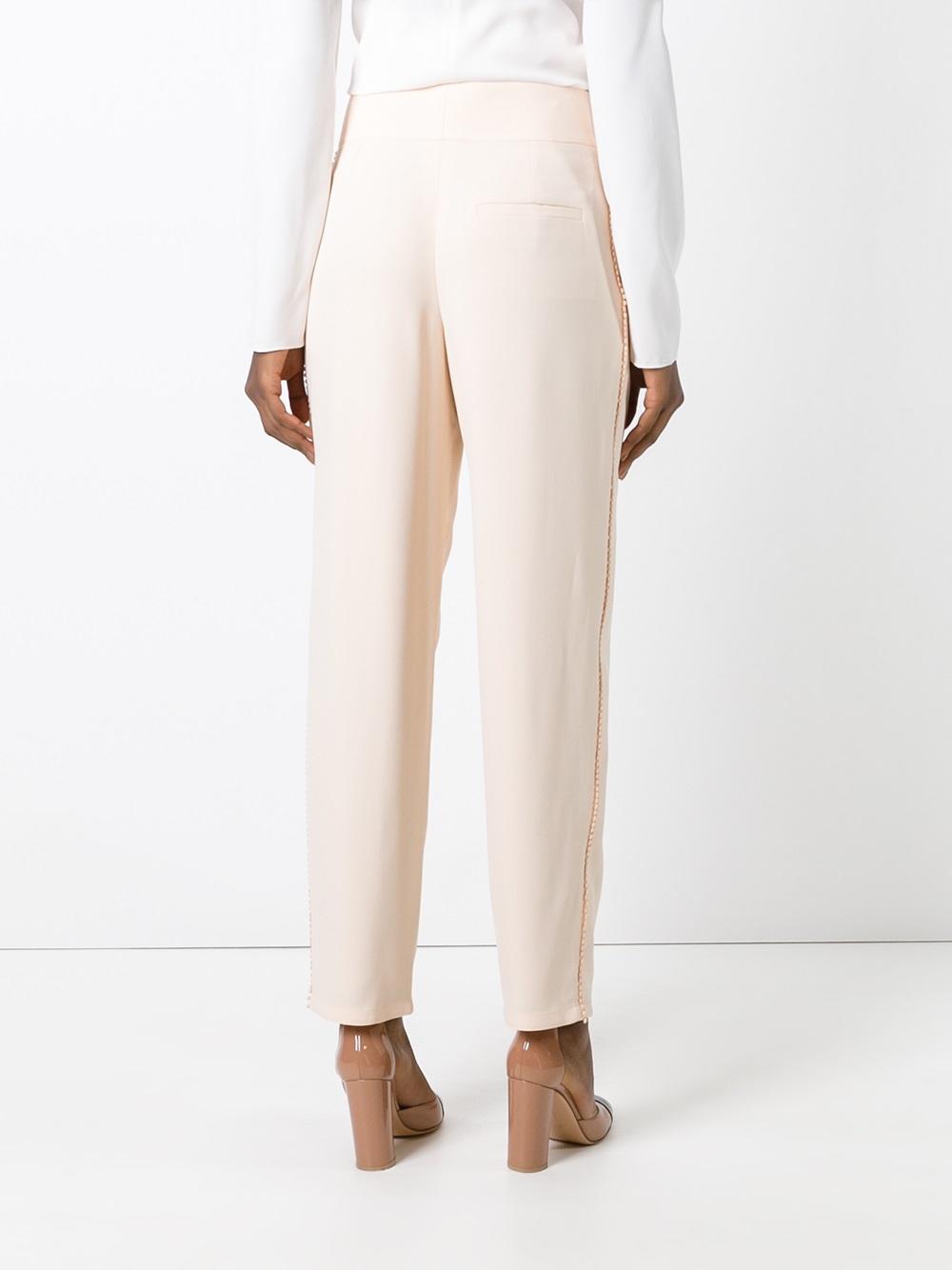 pom pom trim trousers