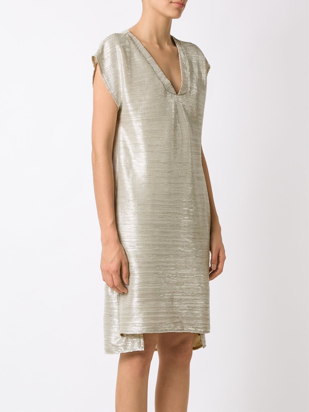 metallic dress