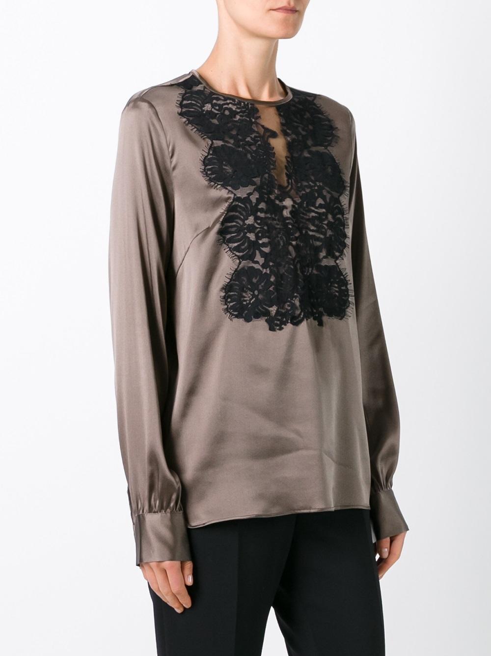 lace front blouse