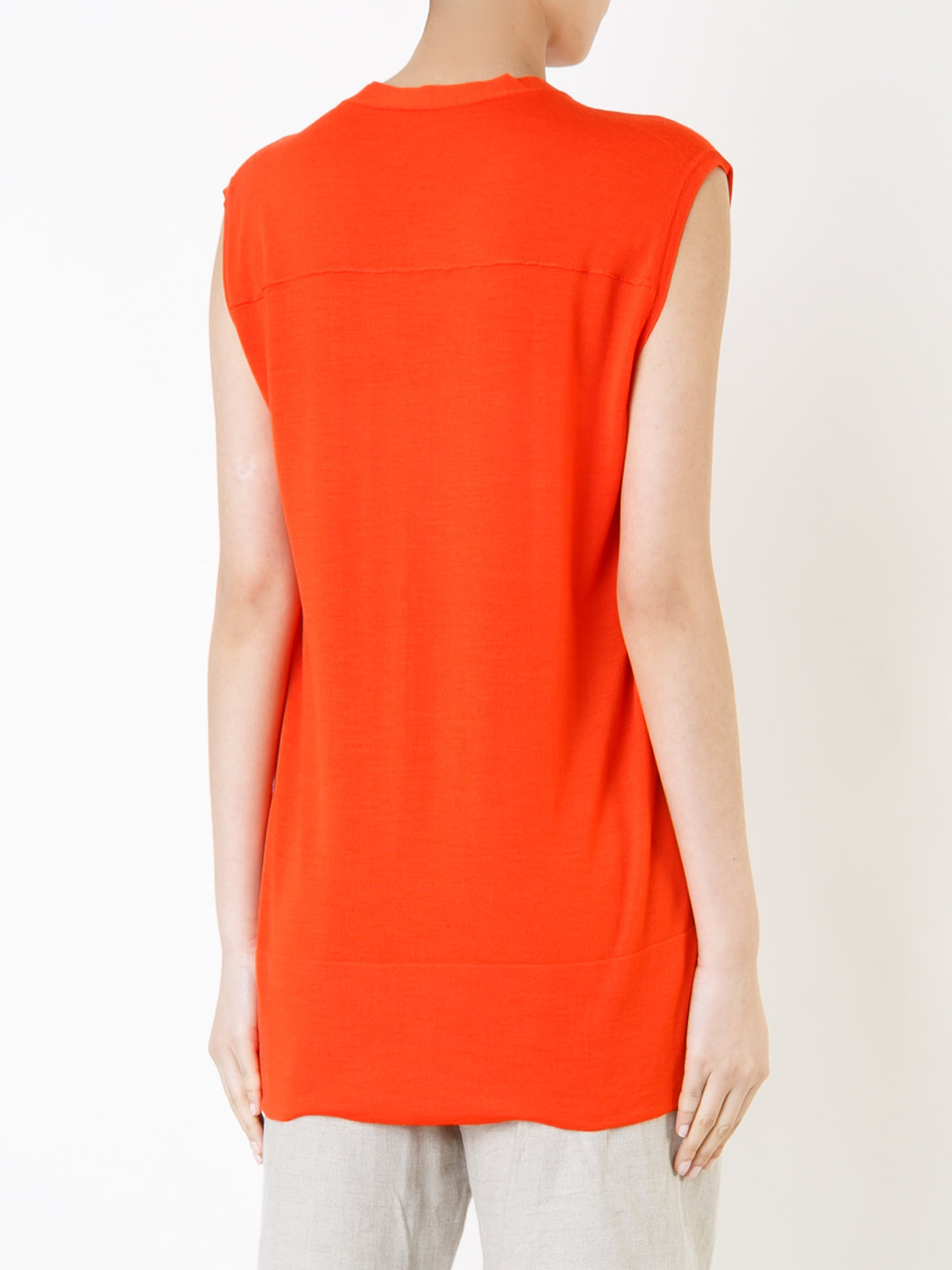 sleeveless cardigan