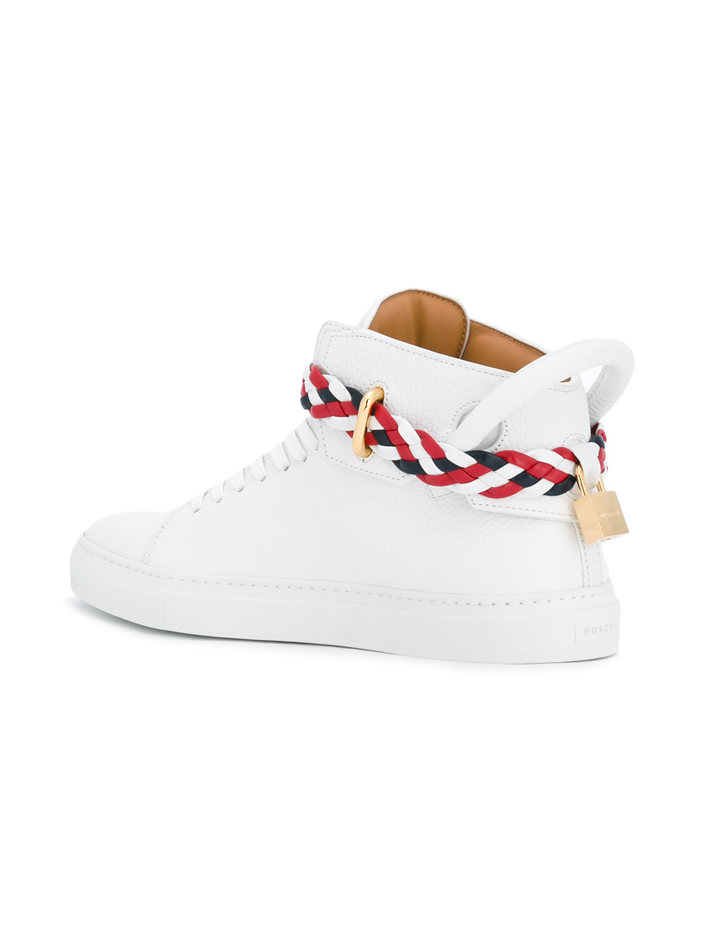 belted padlock detail hi-tops