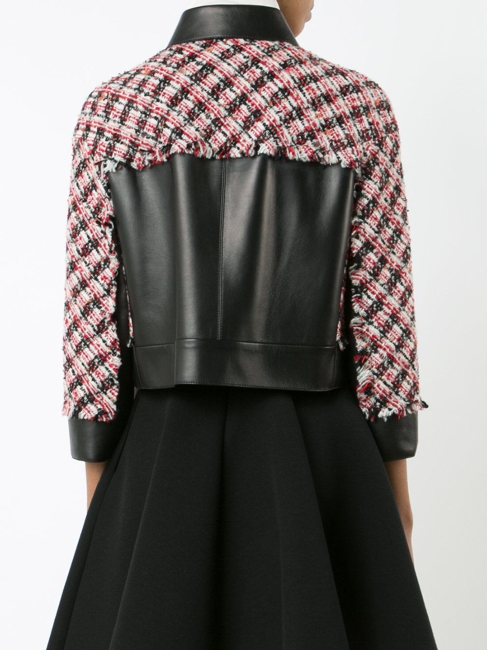 paneled tweed jacket 