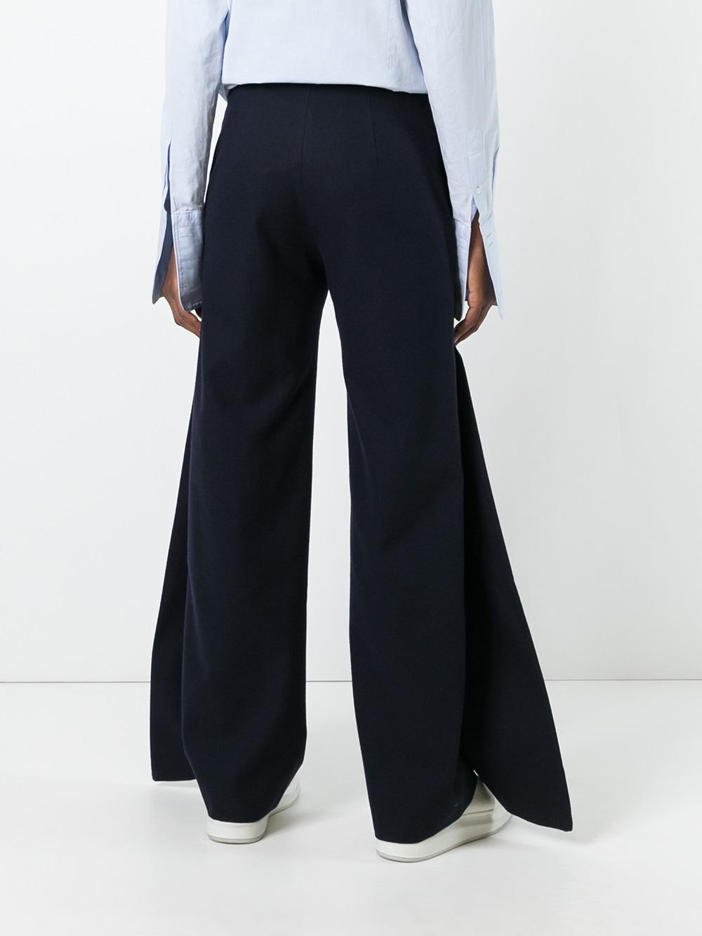 pleat detail palazzo pants