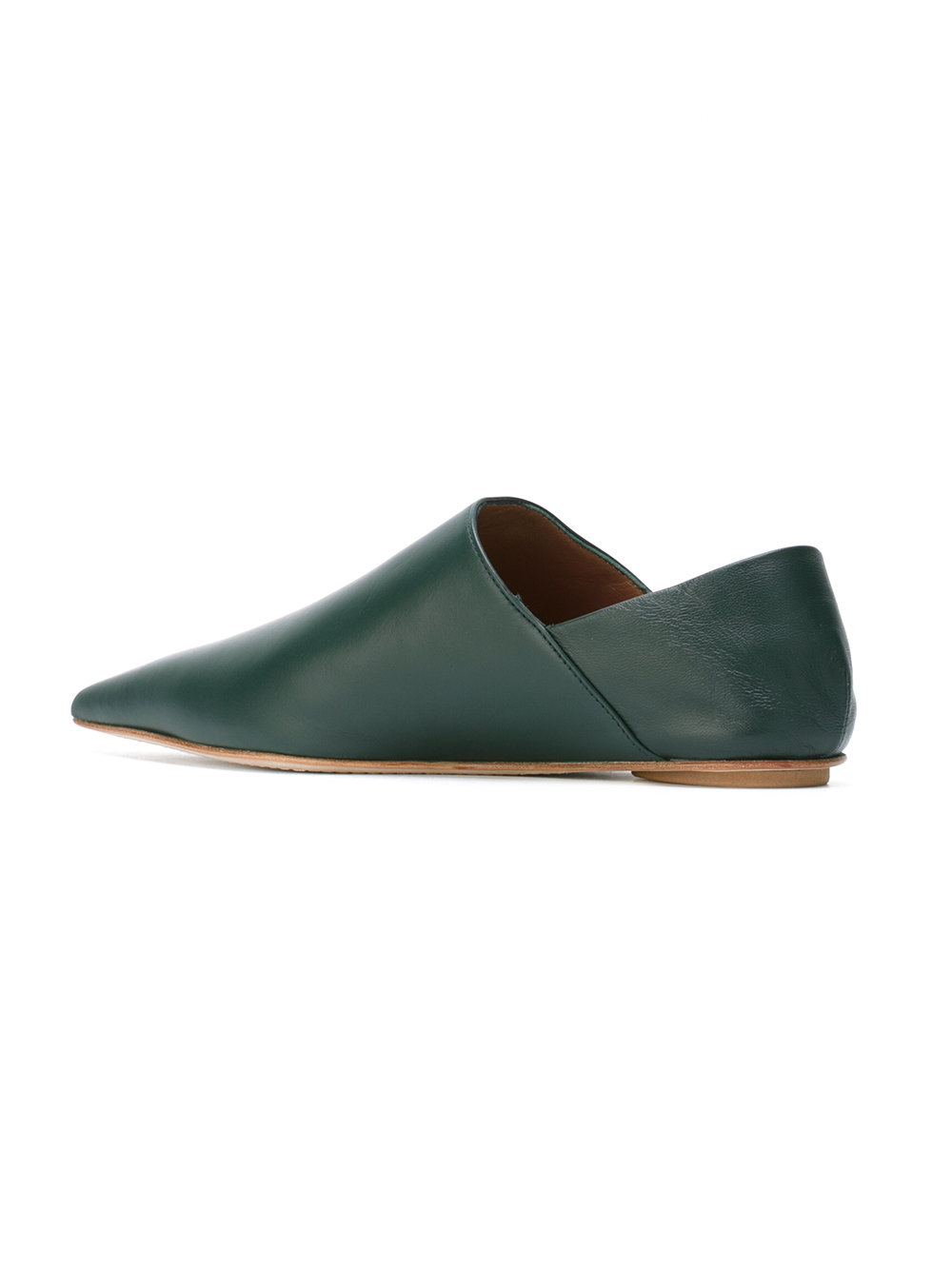 pointed toe slipper loafers