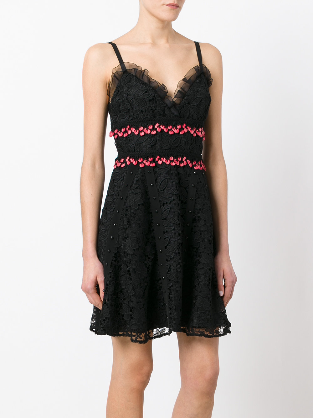 embroidered sweetheart dress