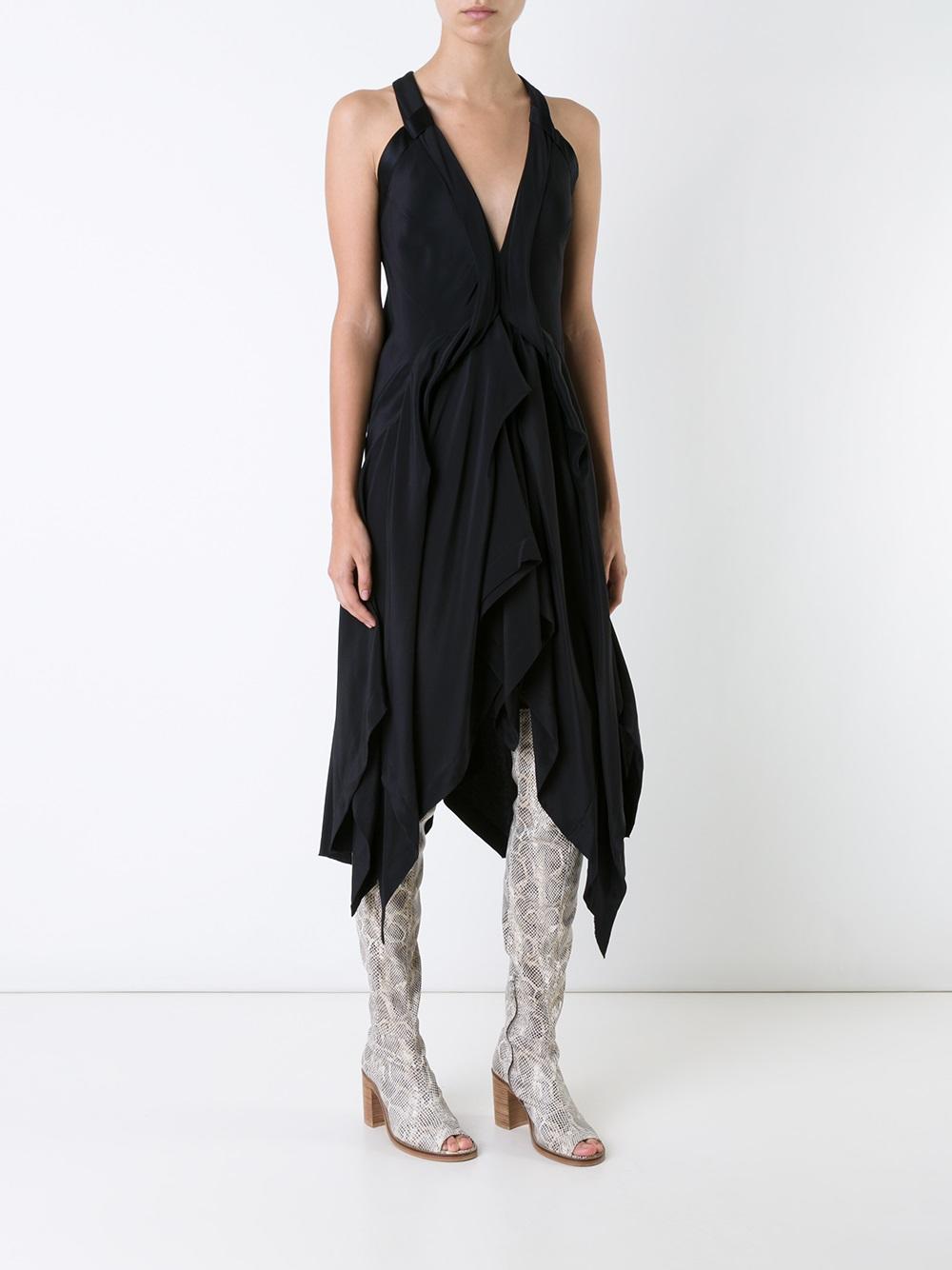 draped dress
