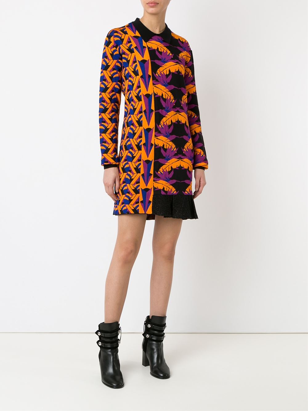 asymmetric knit dress