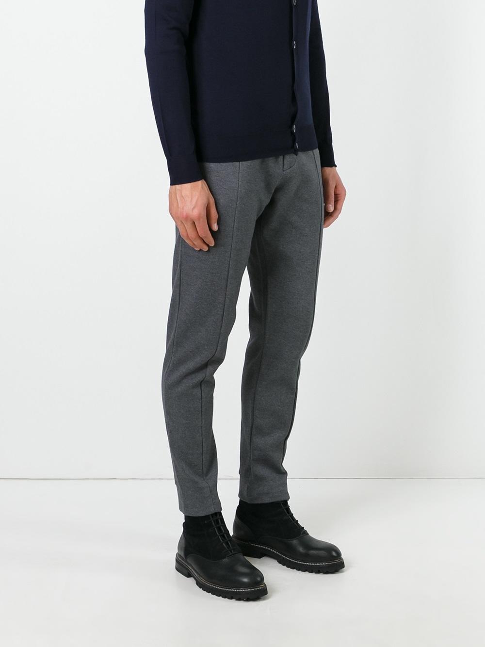 slim fit trousers