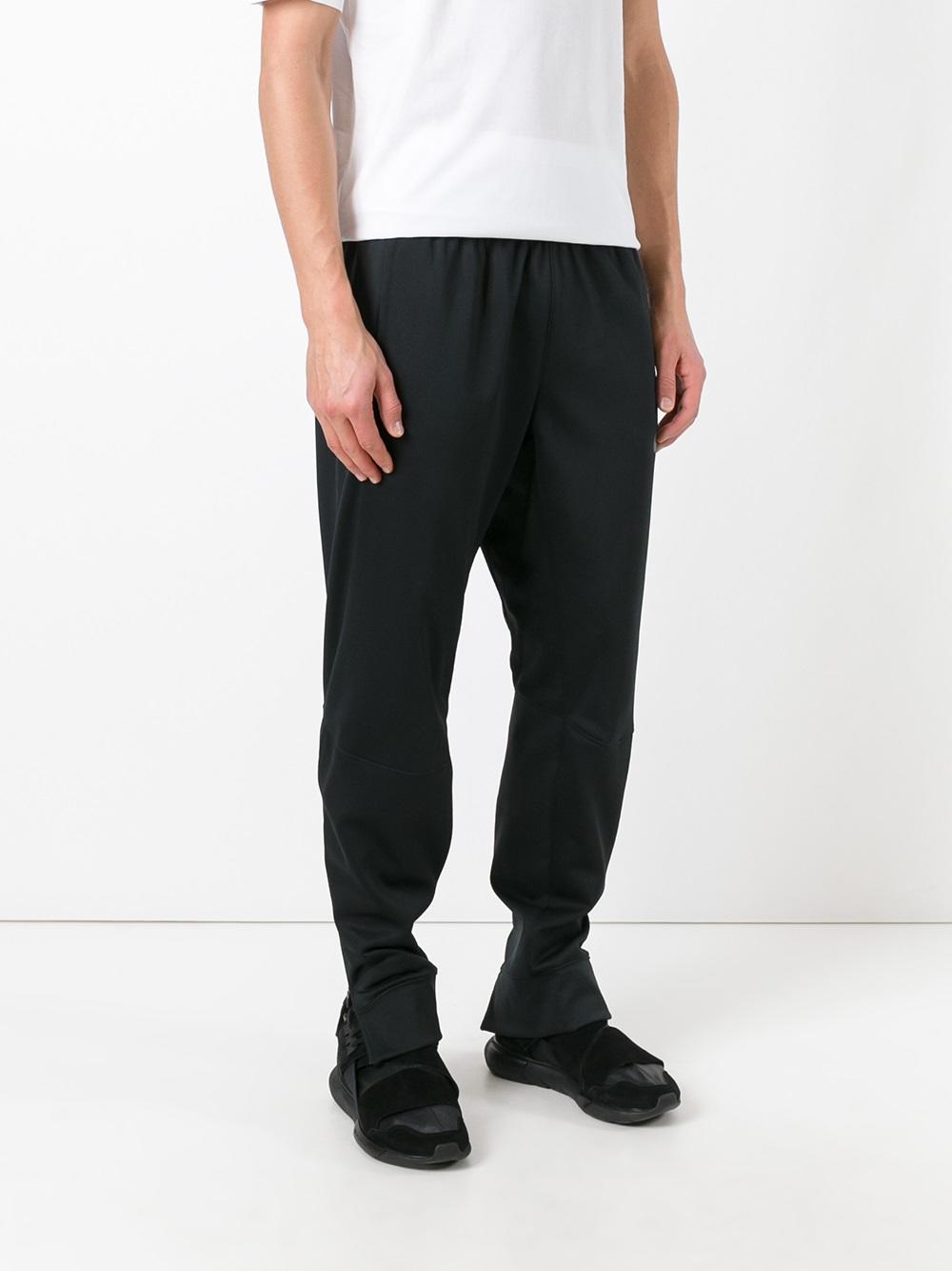 slit hem track pants