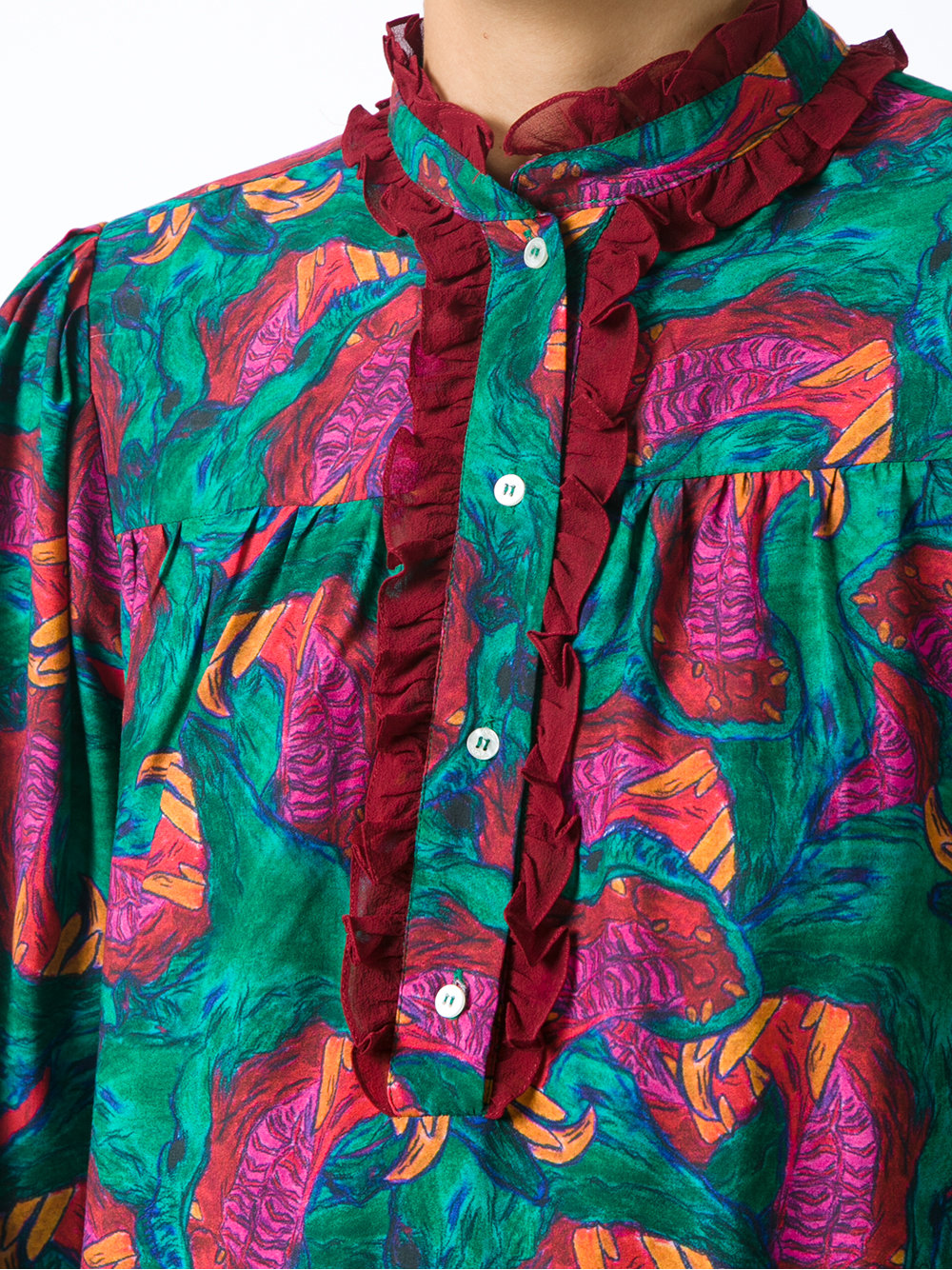 abstract print dress
