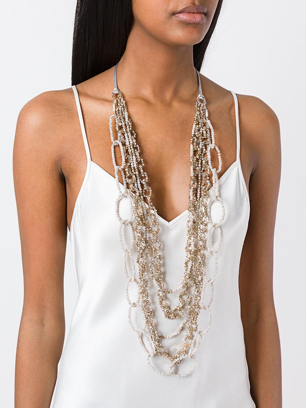 long beaded loop necklace 