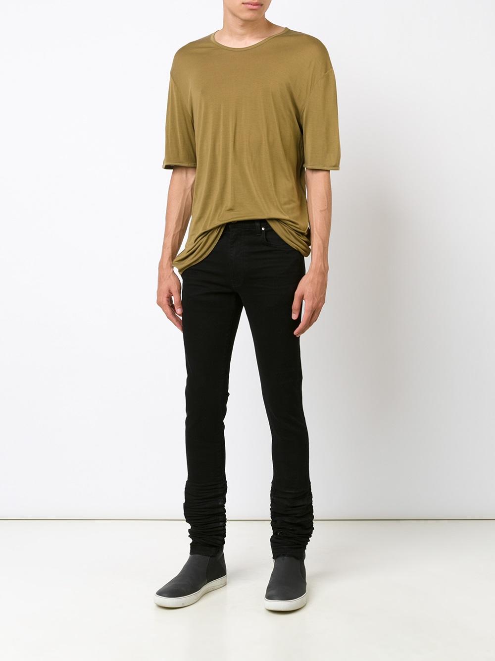 amiri ruched hem skinny jeans海淘返利 | 米飯粒返利網