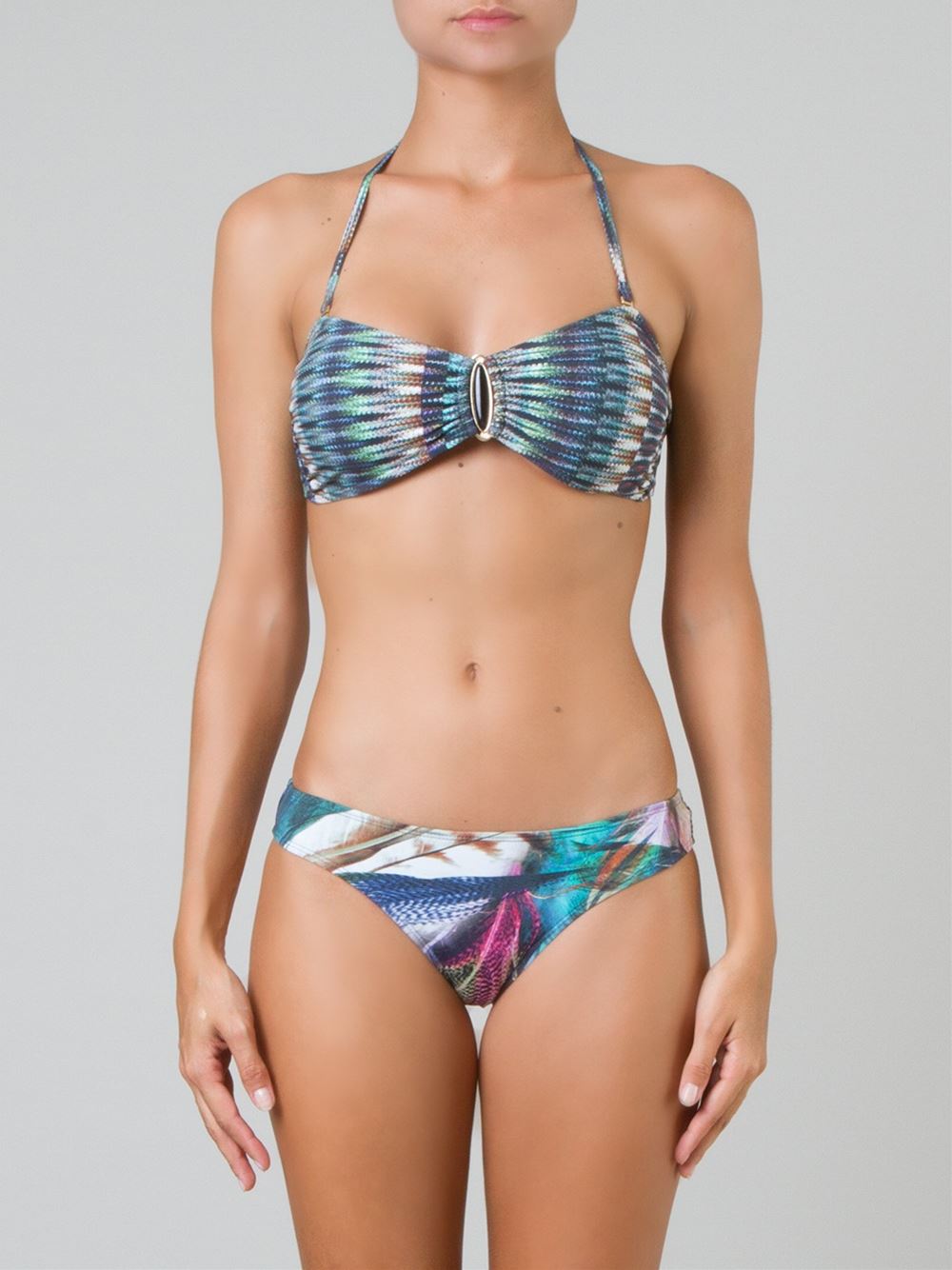 printed bikini bottom