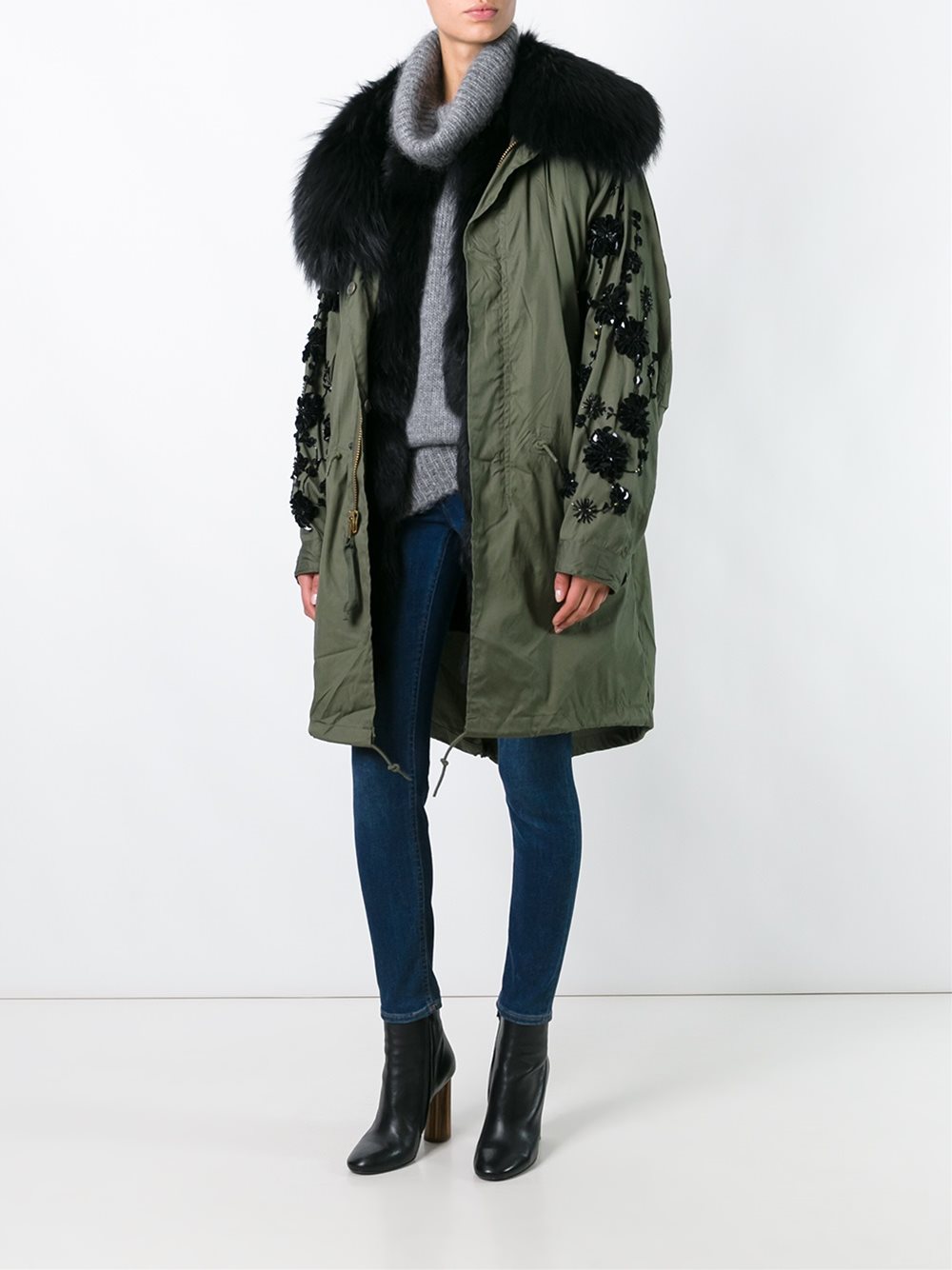 fur lined parka