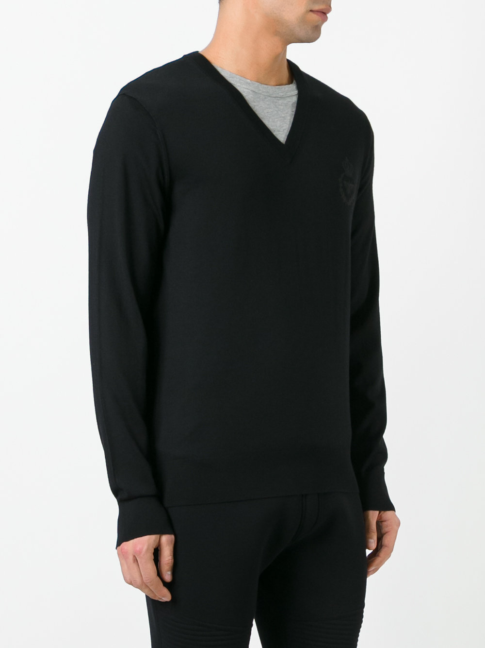 bee & crown embroidered jumper