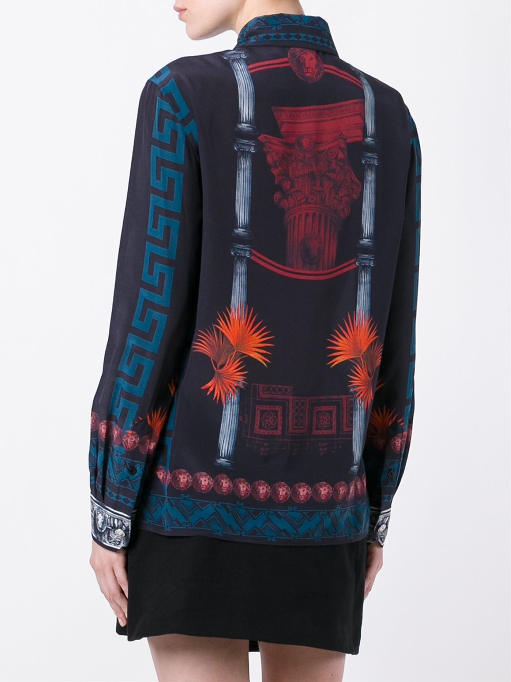 printed silk shirt 