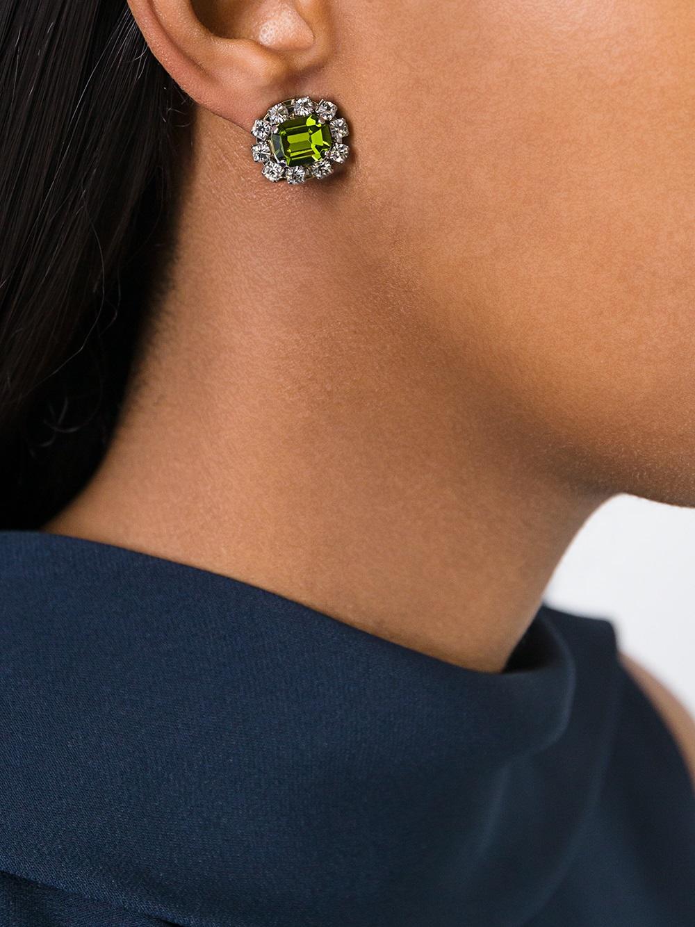 stone embellished earrings