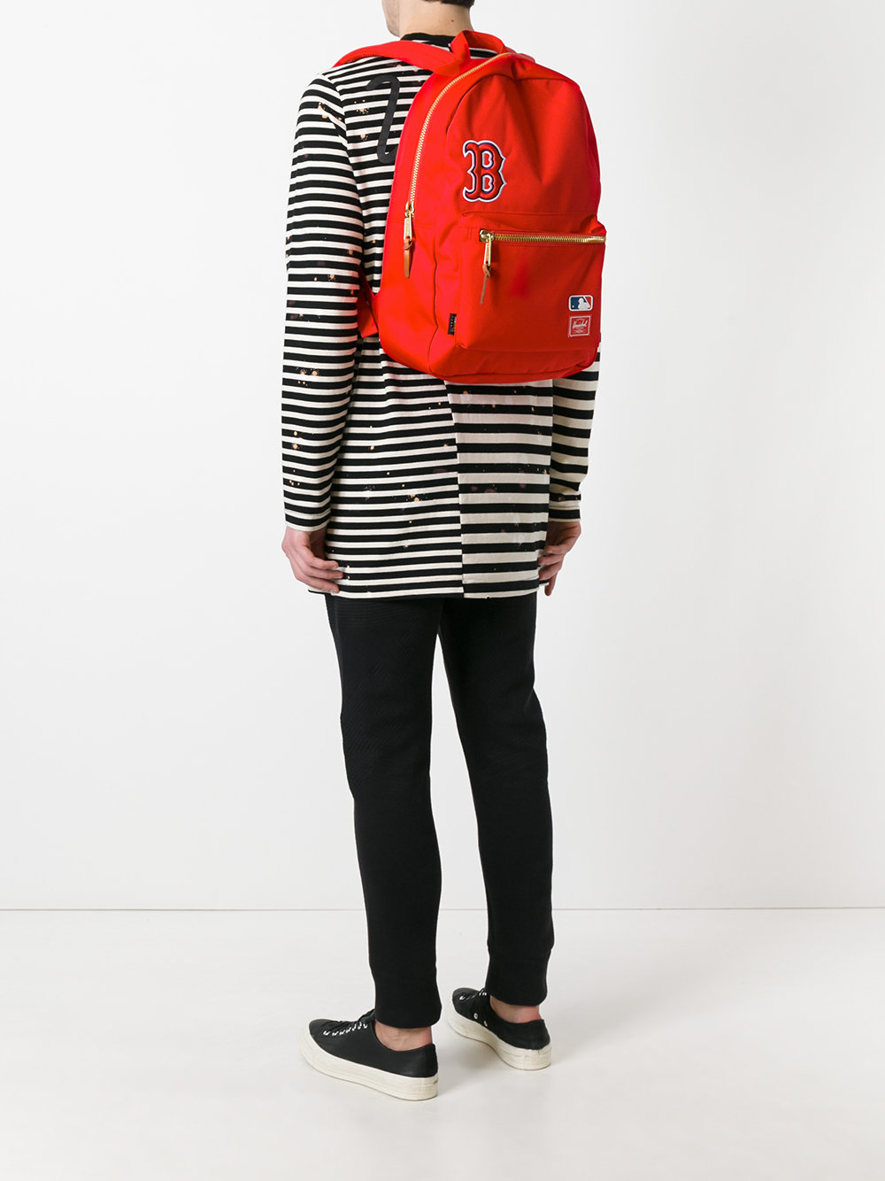 embroidered 'B' backpack