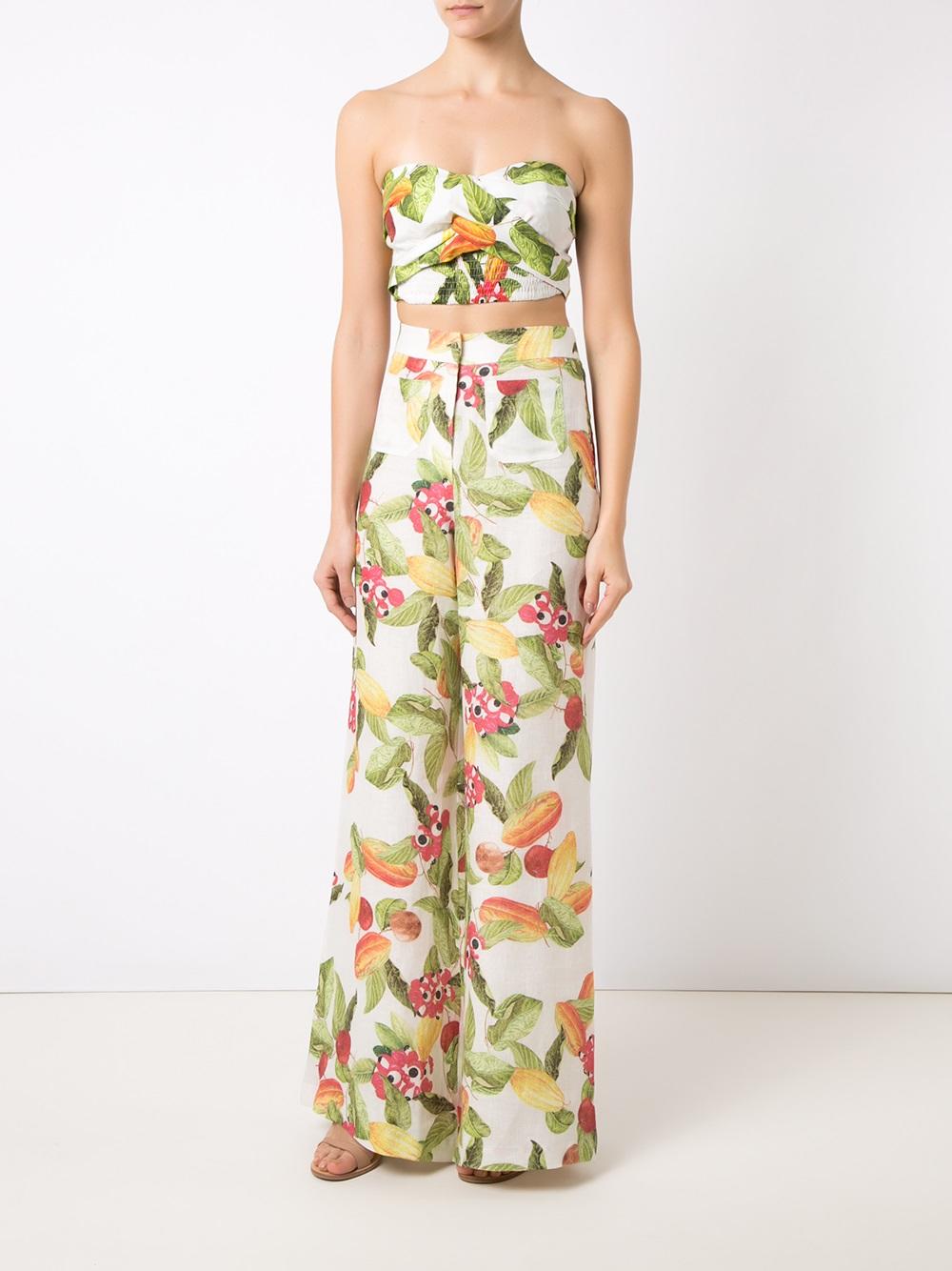 floral print cropped top