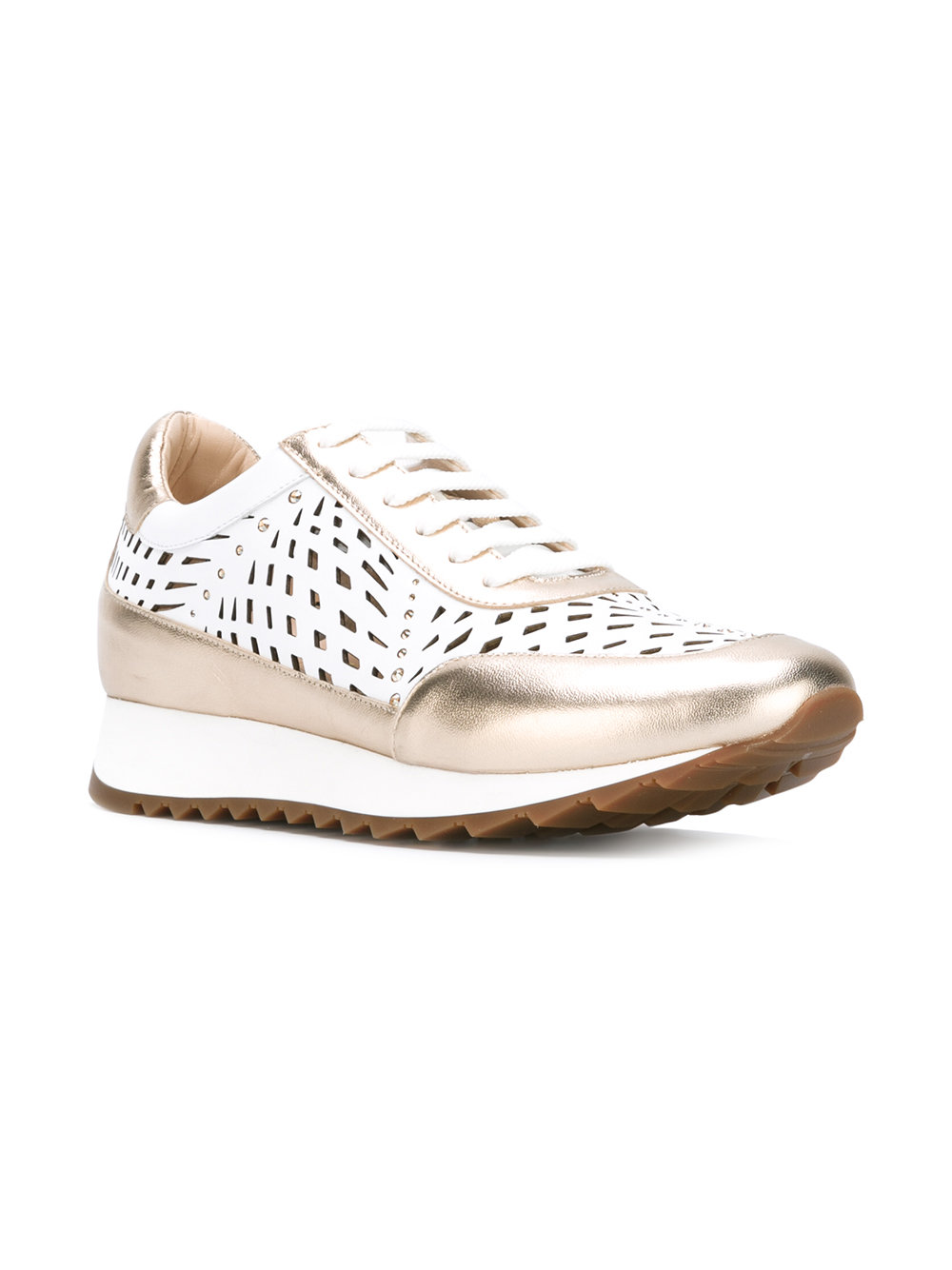 cut out panel sneakers 