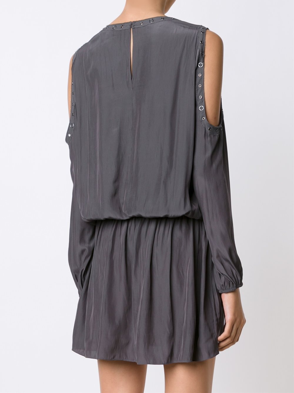cold shoulder v-neck dress