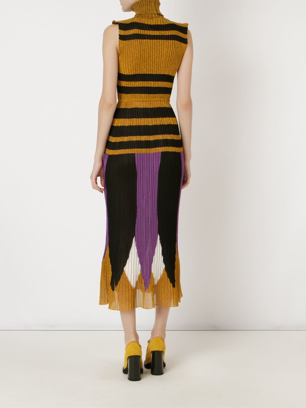 ribbed glitter knit dress