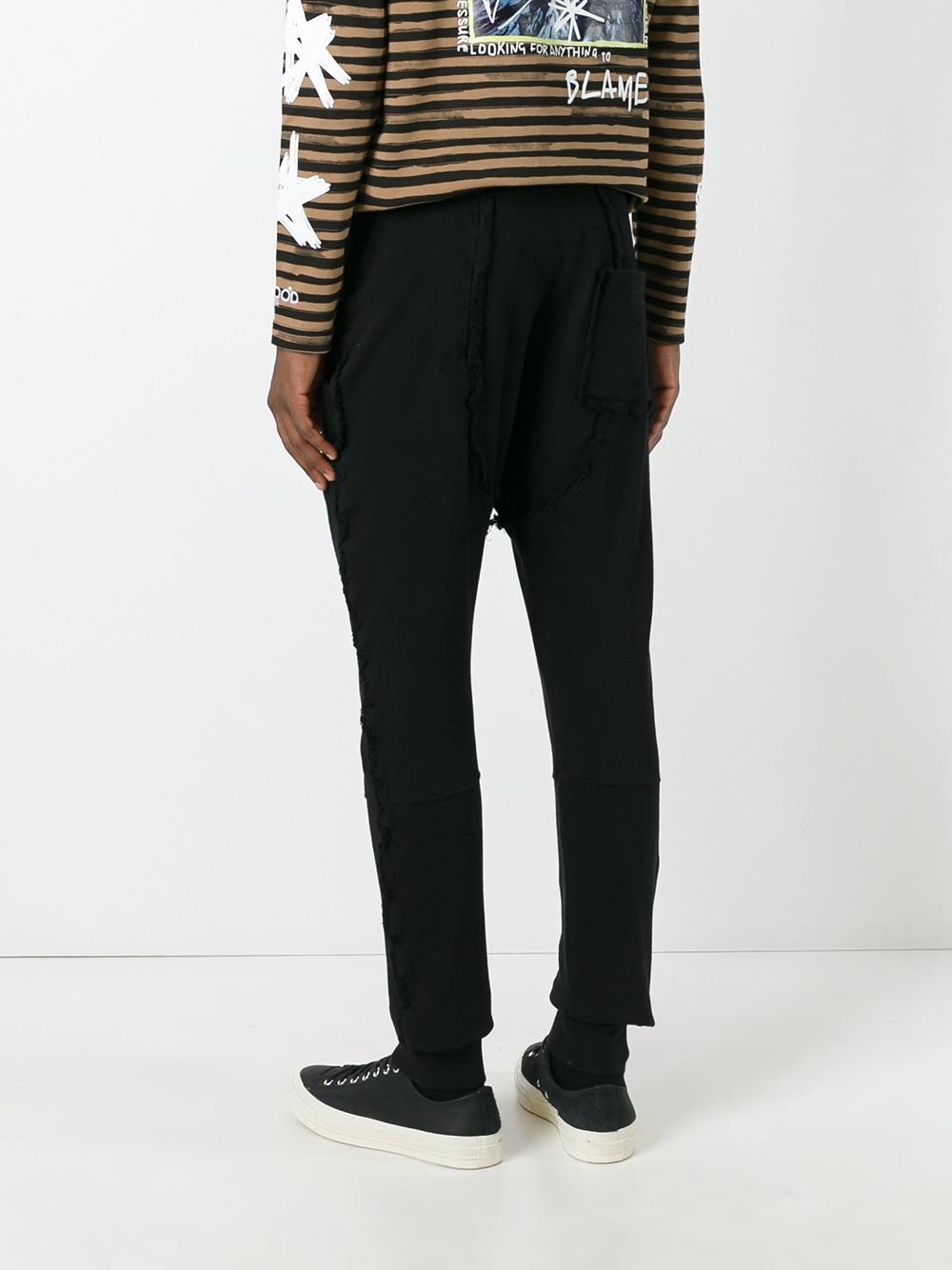drop-crotch trousers