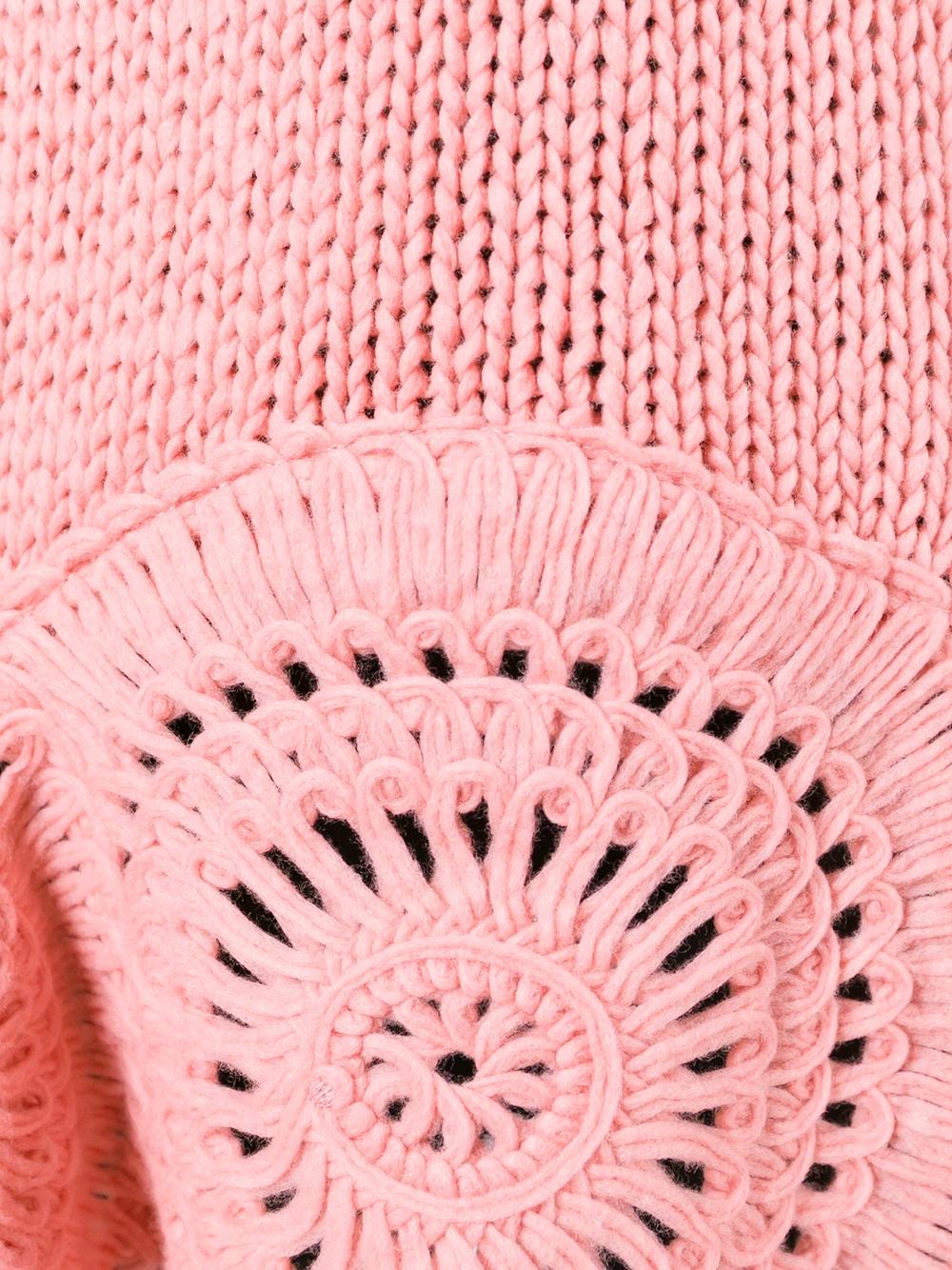 crochet circle knit jumper