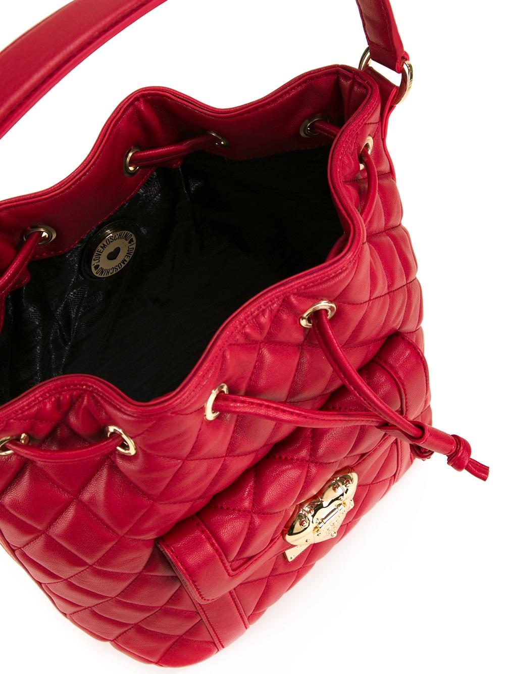 medium quilted bucket tote