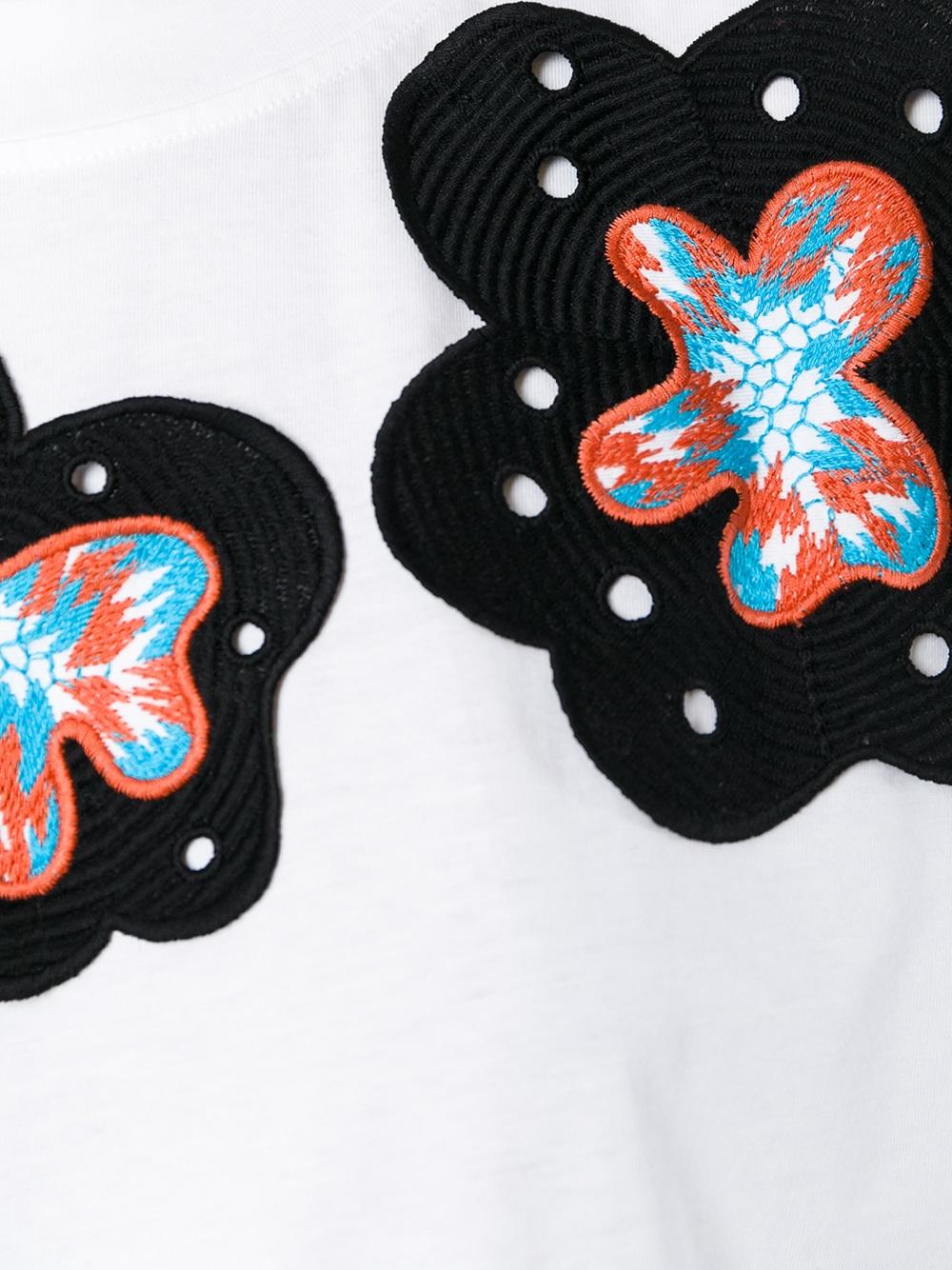 embroidered appliqué T-shirt