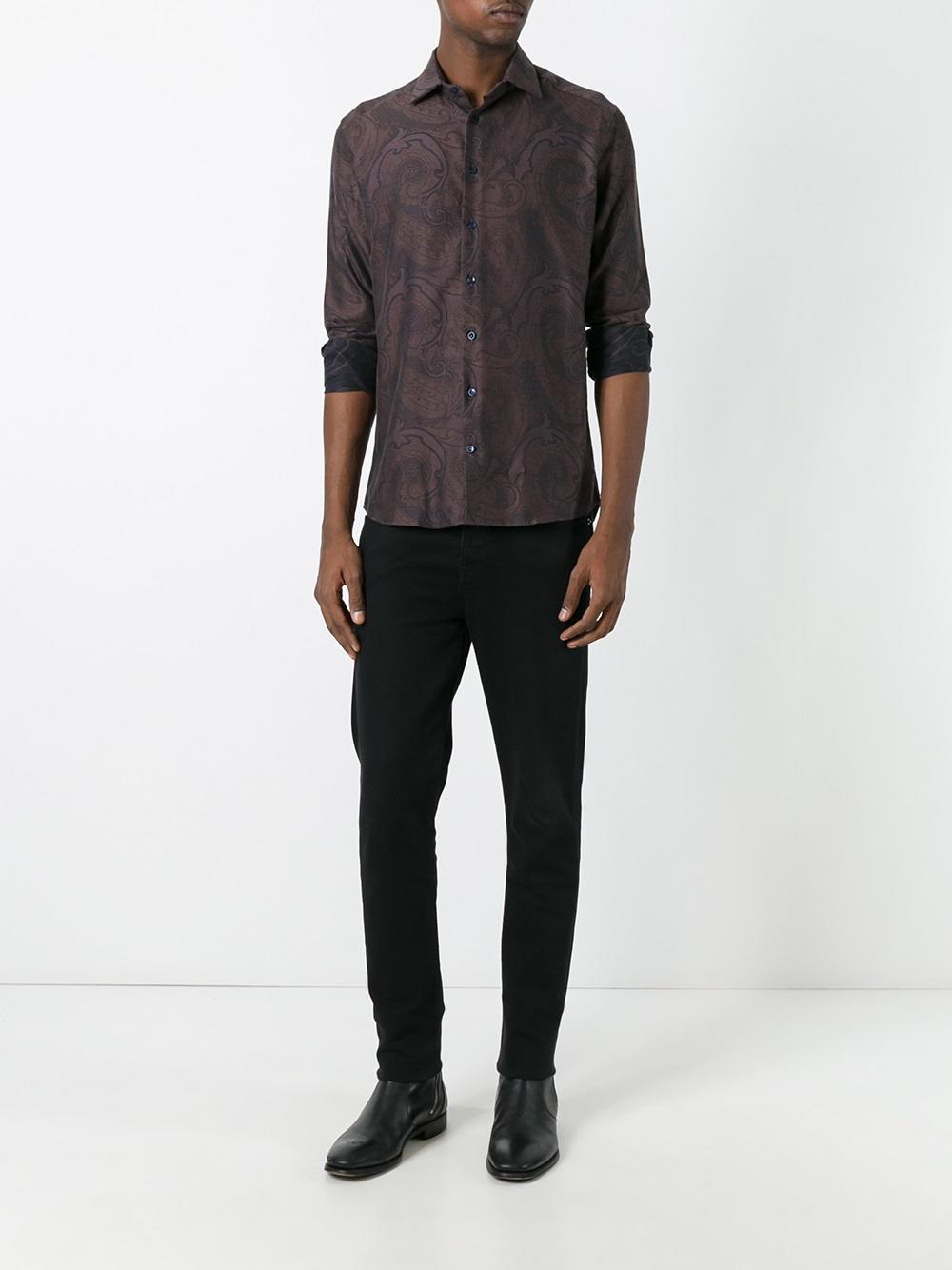 paisley print shirt 